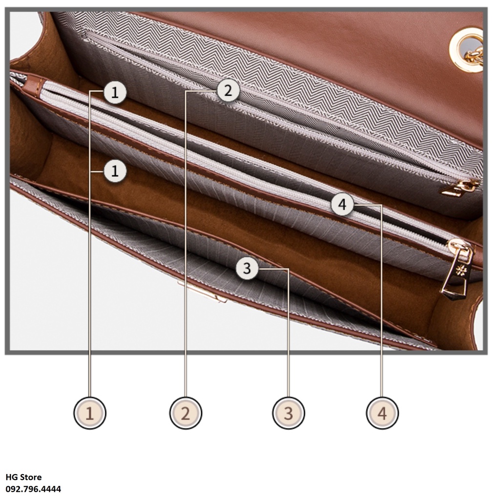 Túi Xách Nữ Hàn Quốc Da Bò Italy Cao Cấp(Da Thật  100%) Zooler FullBox ZL018 Size 26.5cm Làm Quà Tặng, Sinh Nhật, Quà Bi