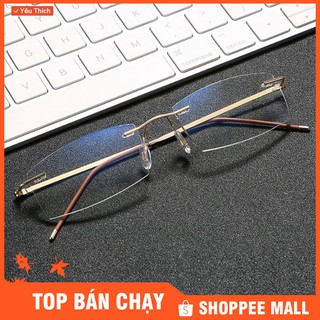 Kính lão, kính viễn thị  nam nữ sẵn độ +1.00 đến +4.00 mắt cực sáng và trong hàng Nhật Bản titan cao cấp  (KVP95UNIQUI)