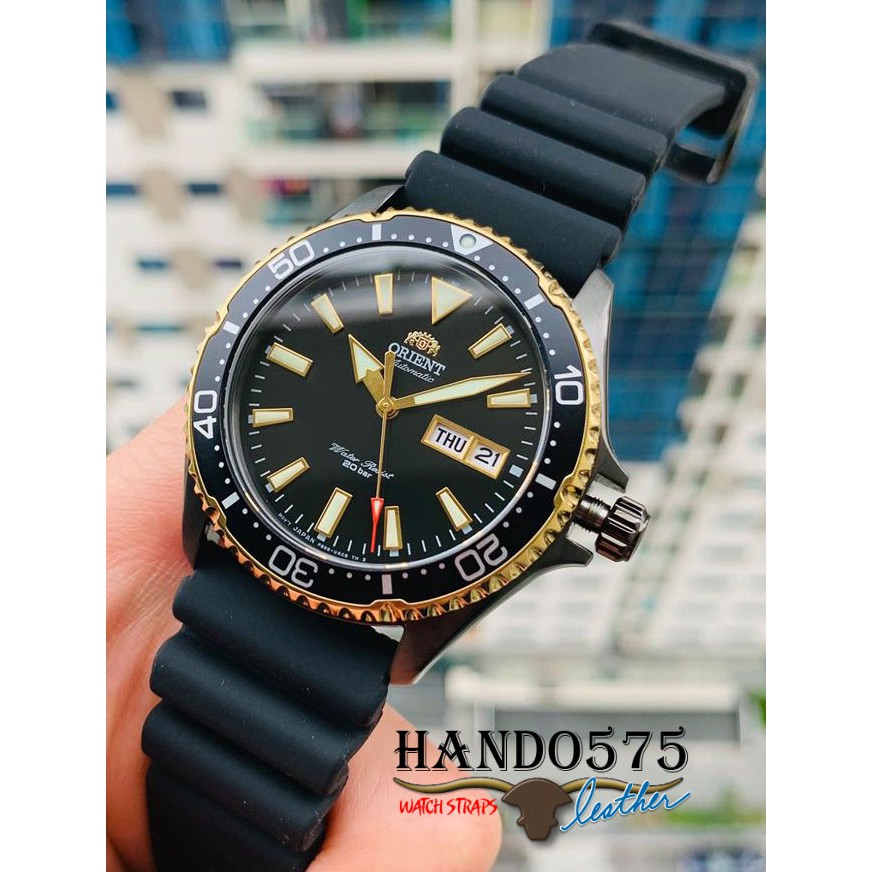 ĐỒNG HỒ- NAM- ORIENT Mako 3 BlackGold RA-AA0005B