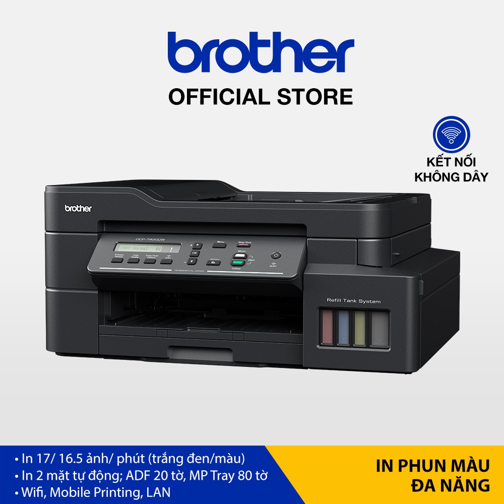 Máy in phun màu đa năng Brother DCP-T820DW