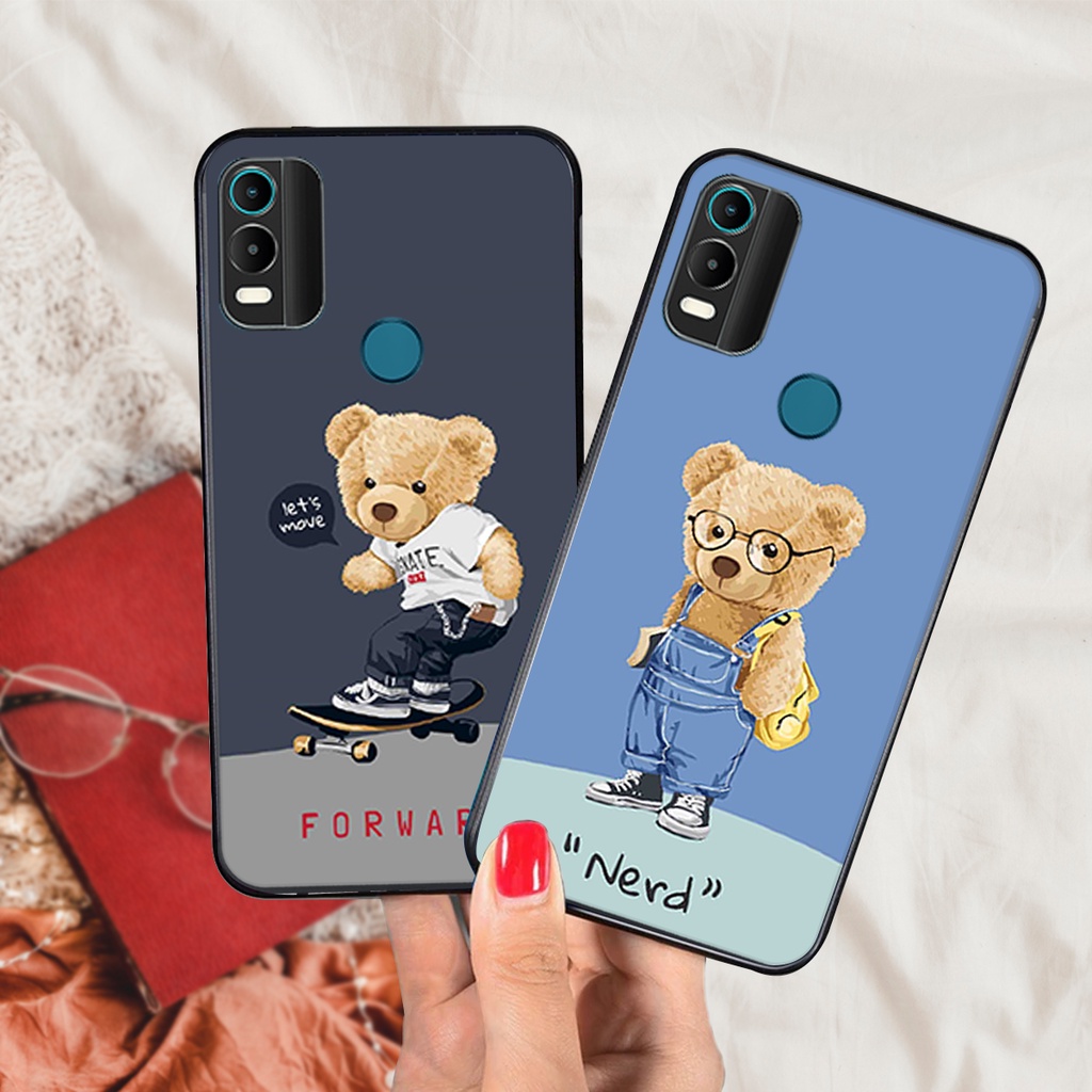 Ốp lưng Nokia C21 Plus gấu đẹp phá cách giá rẻ siêu bền