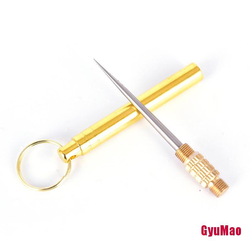 Móc Khóa Kiêm Hộp Đựng Tăm Xỉa Răng Bằng Titan EDC HDY