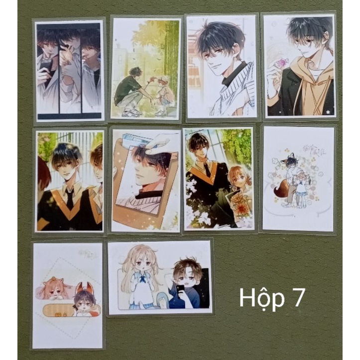 Hộp ảnh Postcard ngẫu nhiên Vụng trộm không thể giấu  siêu đẹp không phai màu cứng cáp. Ảnh thật