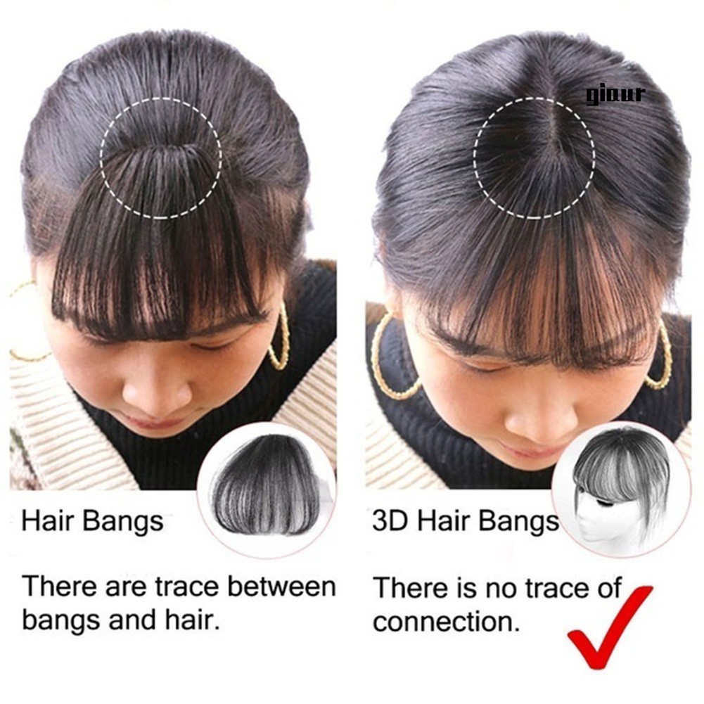 Tóc mái giả 3D siêu mỏng tiện dụng hợp thời trang