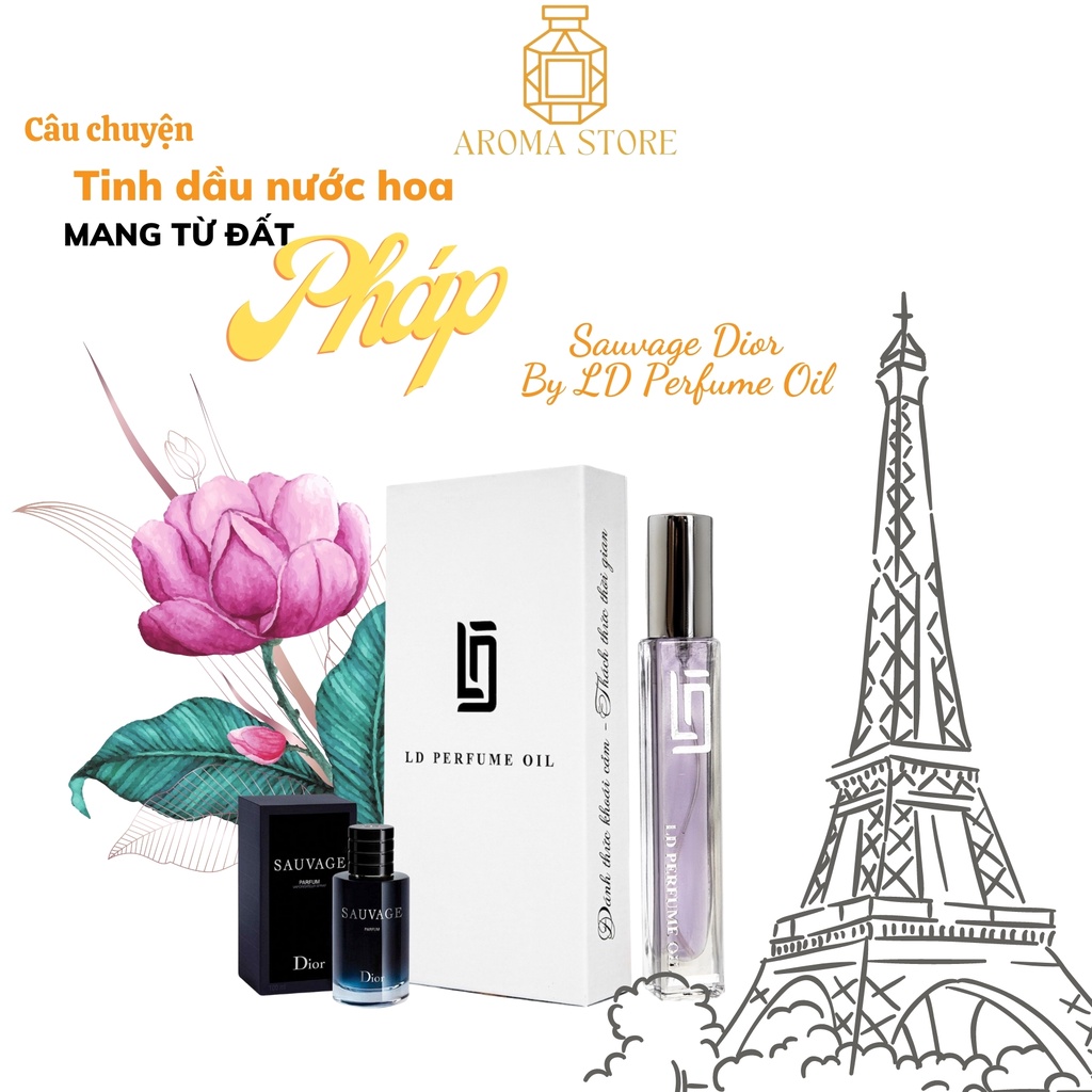 Tinh Dầu Nước Hoa Pháp SAUVAGE DIOR Thương Hiệu  LD PERFUME OIL AROMA STORE