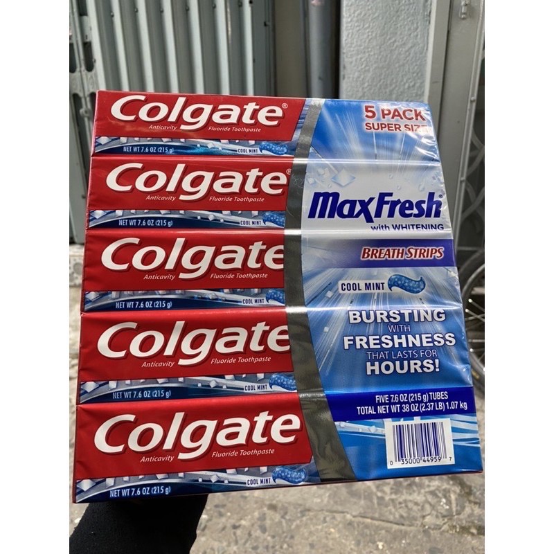 Kem Đánh Răng Colgate MaxFresh 215g Hàng Mỹ