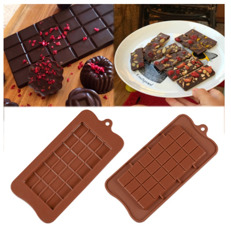 Khuôn sô cô la silicon kẻ caro 24 Walfos