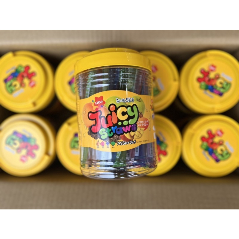Thạch trái cây Juicy Straws Hàn( hũ 817 gram)