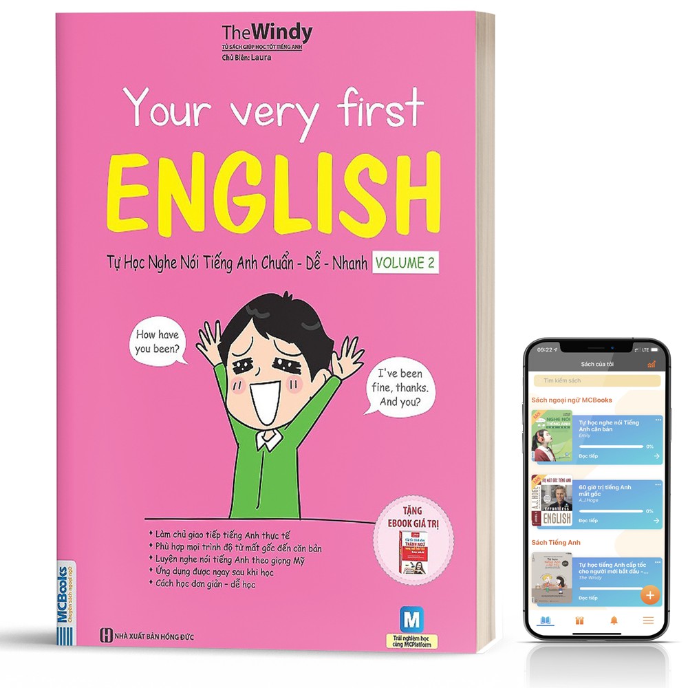 Sách - Your Very First English - Tự Học Nghe Nói Tiếng Anh Chuẩn Dễ Nhanh Volume 2 - Học Kèm App Online