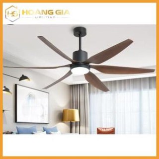 Quạt trần đèn - quạt đèn trang trí phòng khách 6 cánh