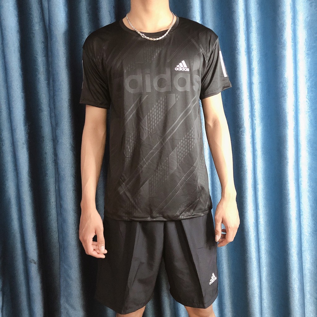 Bộ Thể Thao Nam Adidas Cộc Tay, Bộ Hè Nam chất liệu thun lạnh mềm mịn Hót 2021-HN96 | BigBuy360 - bigbuy360.vn