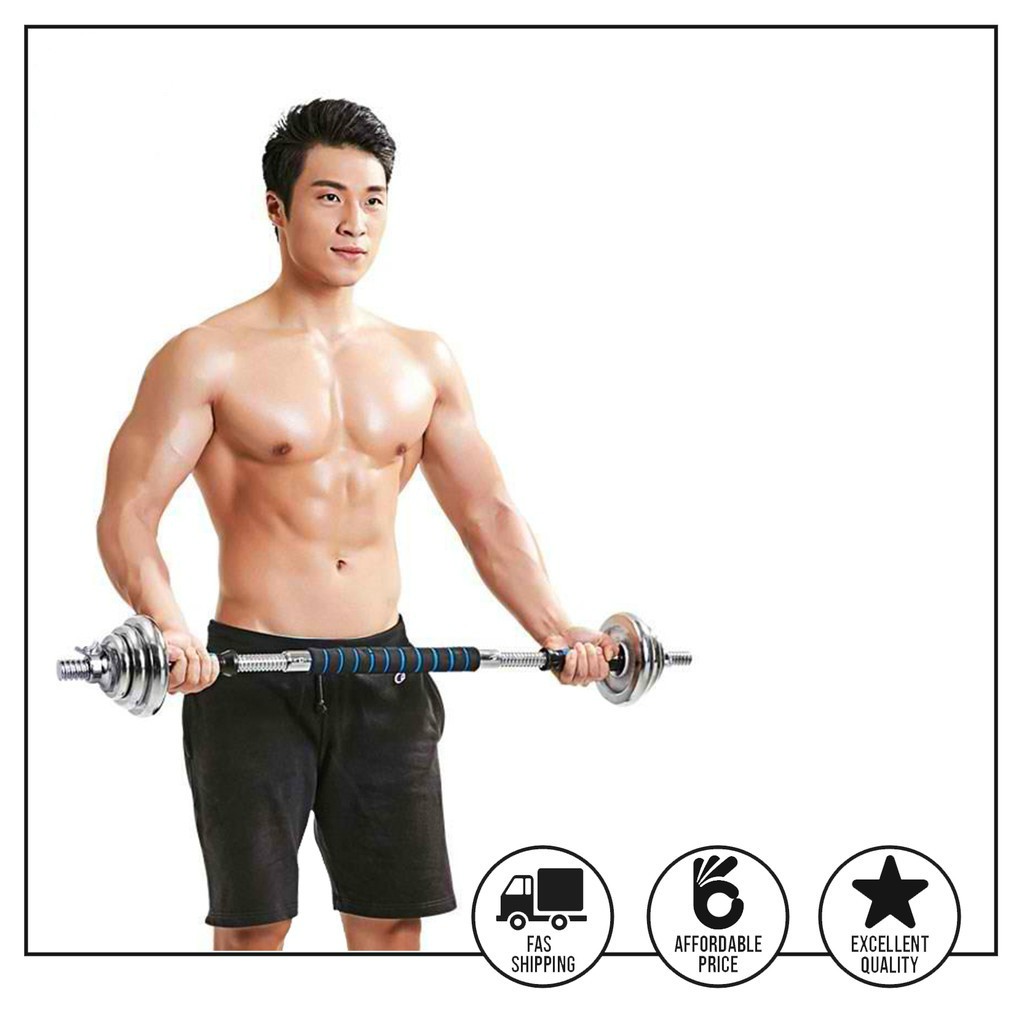 tạ tập tay barbell Barbell Dumbbell Weight 20kg +30cm Barbell bar . Bộ đĩa tạ tập gym 20kg