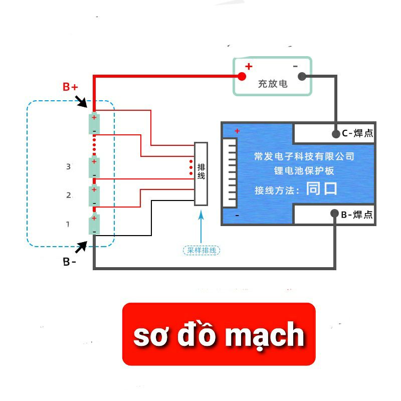 achun.vn - MẠCH BẢO VỆ PIN SẮT 24S - 72V- XẢ 50A HỆ PIN SẮT 3.2V