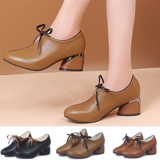 Giày Cao Gót Mũi Nhọn Chất Liệu Da Thời Trang Cho Nữ