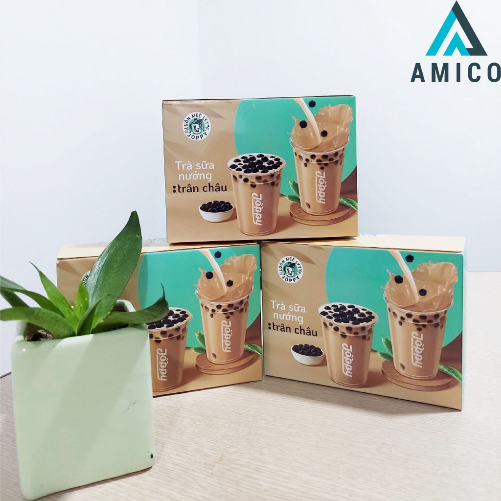 Set 8 Gói Trà Sữa Nướng Trân Châu Joppy Thơm Vị Nướng Đặc Trưng, Hộp Trà Sữa Trân Châu Tự Pha Tại Nhà - Amico | BigBuy360 - bigbuy360.vn