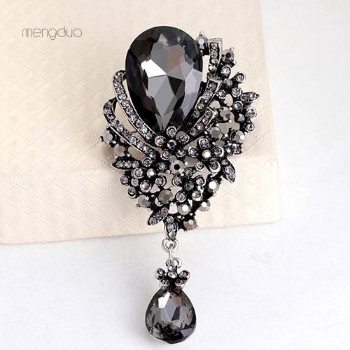 Ghim Cài Áo Hình Hoa Đính Đá Nhân Tạo Thời Trang Cho Nữ