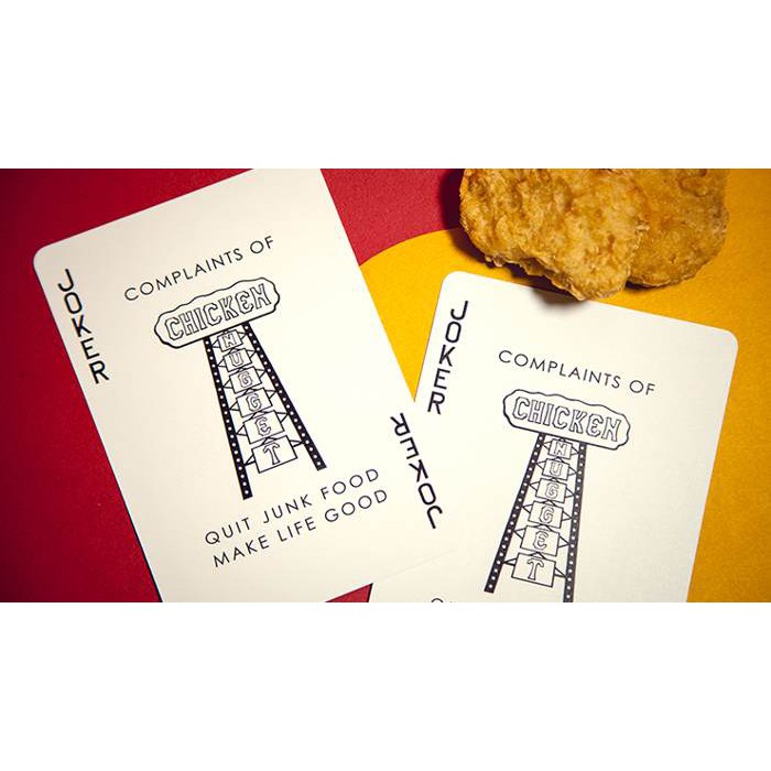 Bài tây ảo thuật cao cấp : Jumbo Chicken Nugget Playing Cards – Red