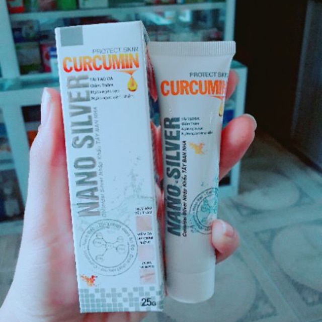 Kem bôi da Nano Silver Curcumin - tuýp 25g ( hàng chính hãng )