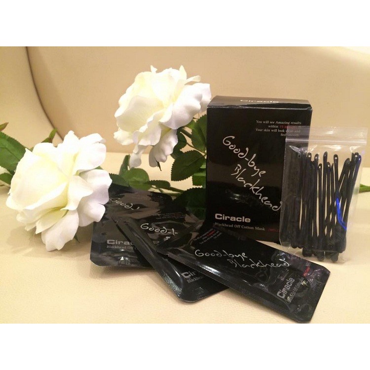 Mặt nạ miếng dán đẩy mụn lột mụn đầu đen Good bye Blackhead Ciracle  Hộp 20 miếng - combo 10 miếng Hàn Quốc chính hãng