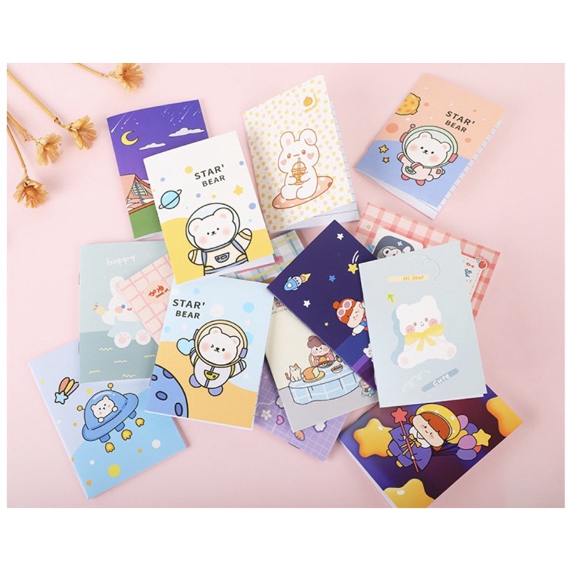 Sổ tay mini có dòng kẻ nhiều mẫu xinh