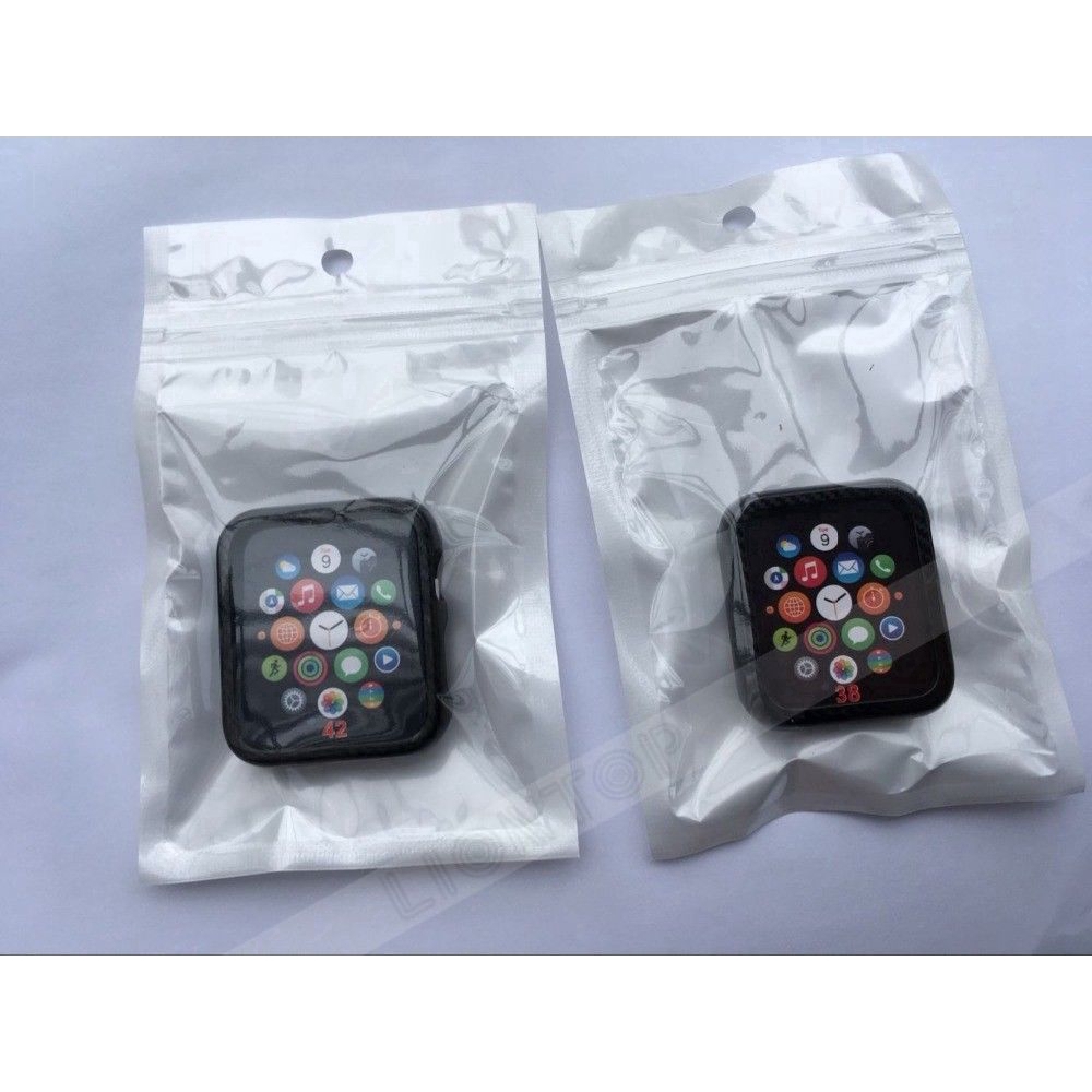 Vỏ bảo vệ bằng sợi cacbon cho đồng hồ thông minh Apple Watch Series 4 3 2 1 38mm / 40mm / 42mm / 44mm