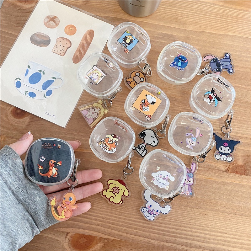 Hộp Đựng Tai Nghe Baseus Encok WM01 Trong Suốt In Hình Snoopy