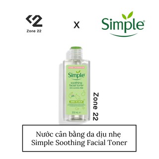 [ZONE22] Toner Simple dịu nhẹ
