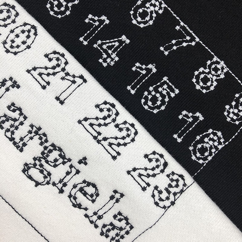 Áo nỉ dài tay Maison Margiela number logo sweatshirt fw20