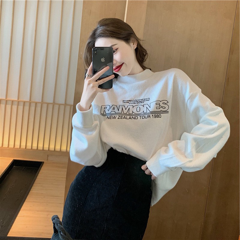 Set Áo Thun Dài Tay + Chân Váy Đuôi Cá Xẻ Tà Thời Trang Cho Nữ | BigBuy360 - bigbuy360.vn