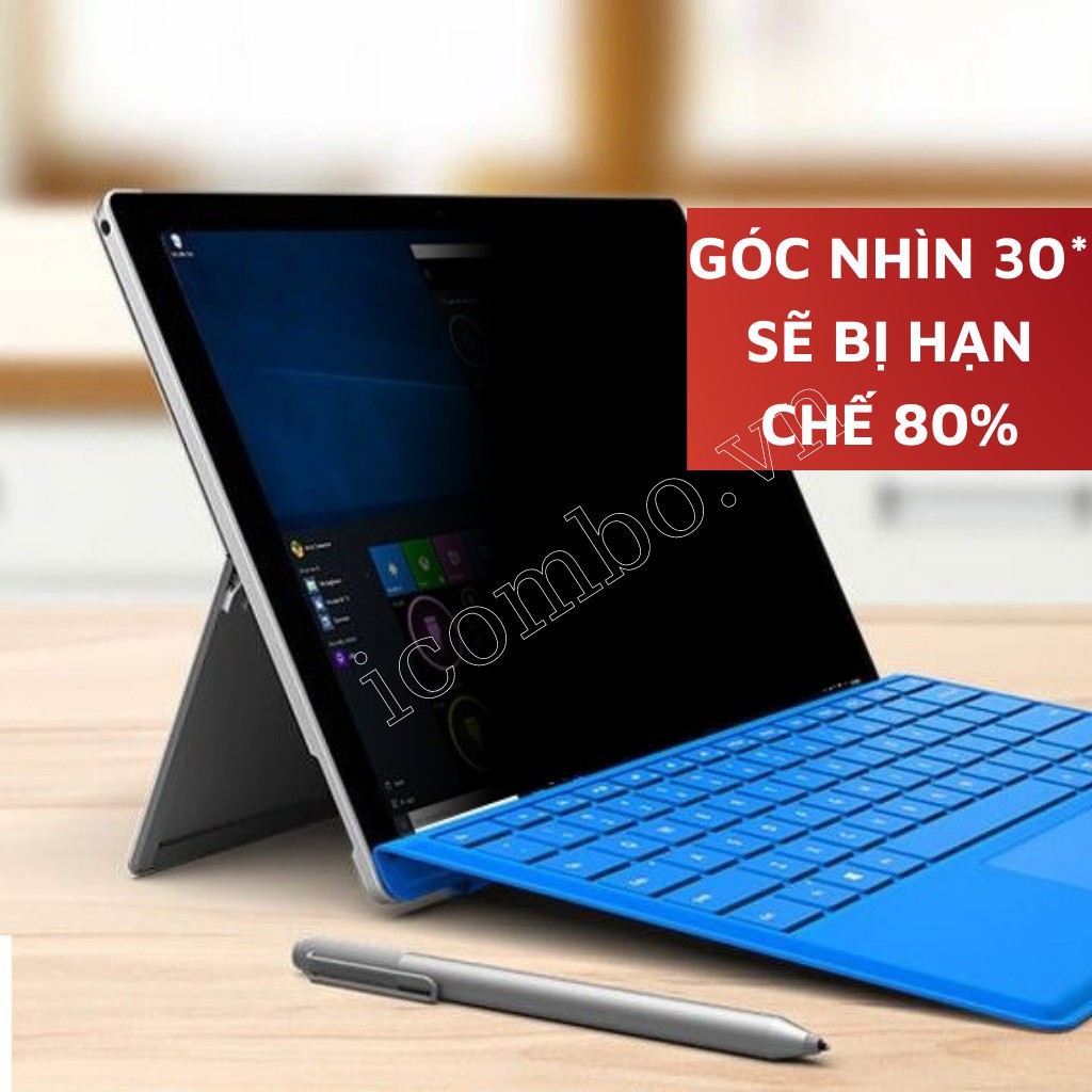 Dán màn hình chống nhìn trộm cho surface-Dán màn hình Chống chói, chống bám vân tay surface pro,surface go, surface book