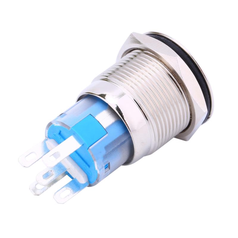 Nút ấn công tác đèn led 19mm 12V dành cho xe hơi