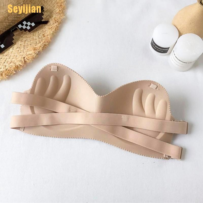 Áo Lót Nâng Ngực Không Gọng Không Đường May Thoáng Khí Cho Nữ