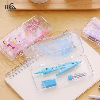 Bộ 7 thước compa đo lường dùng cho học sinh mùa thu a269