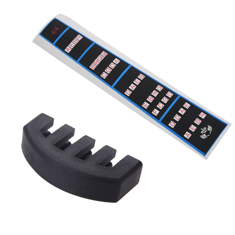 1 miếng dán cao su 4/4 màu đen dùng luyện tập đánh dấu phím đàn violin size 4/4
