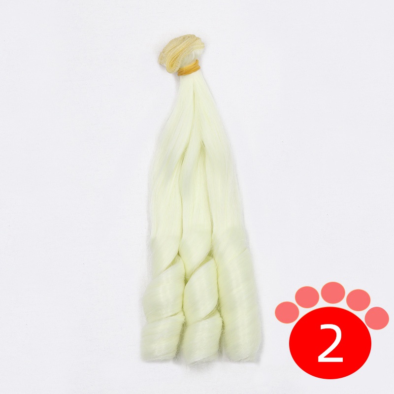 Tóc Giả Xoăn Dài 20*100cm Cho Búp Bê