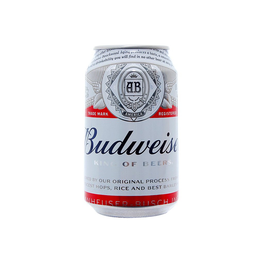 Bia Budweiser lon 330 date 2/12