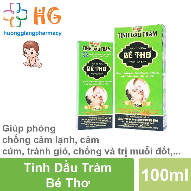 Tinh dầu tràm bé thơ Tinh dầu tràm nguyên chất Bôi muỗi đốt Ngăn cảm lạnh Tránh gió bôi đau xương khớp An toàn cho da bé