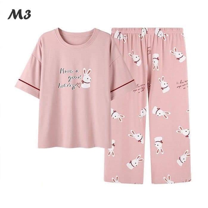 Đồ Bộ Nữ mặc nhà.dồ ngủ  dễ thương chất liệu cotton thái, dầy dặn mát mịn _mẫu M