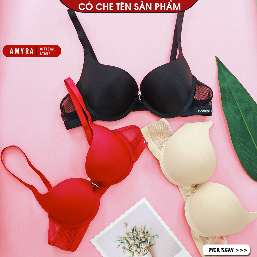 Áo Ngực Nữ Đúc Su Có Gọng Cao Cấp Bigsize AMYRA , Siêu Đẩy Nâng Ngực Đệm Dày 3 Phân Siêu Độn Định Hình AN001