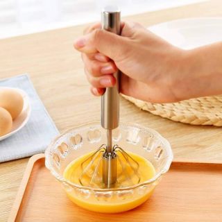 Cây đánh trứng inox trục tự xoay