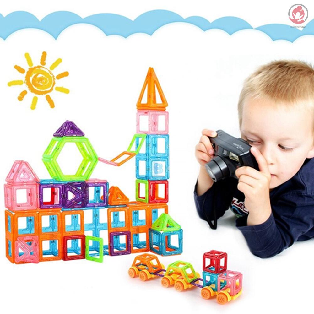 Set 100 Khối Nam Châm Xếp Hình Nhiều Màu Sắc Cho Bé