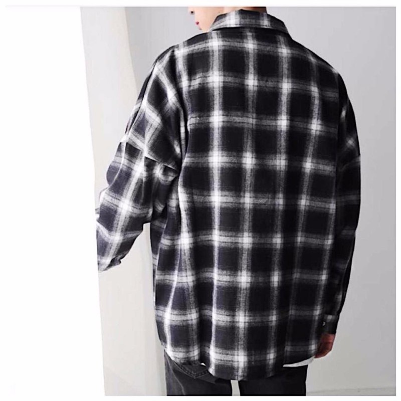 Flannel Vàng Caro Form Châu Âu | TẶNG GIẤY THƠM - Sơ mi Caro Khoác Ngoài UNISEX | BigBuy360 - bigbuy360.vn