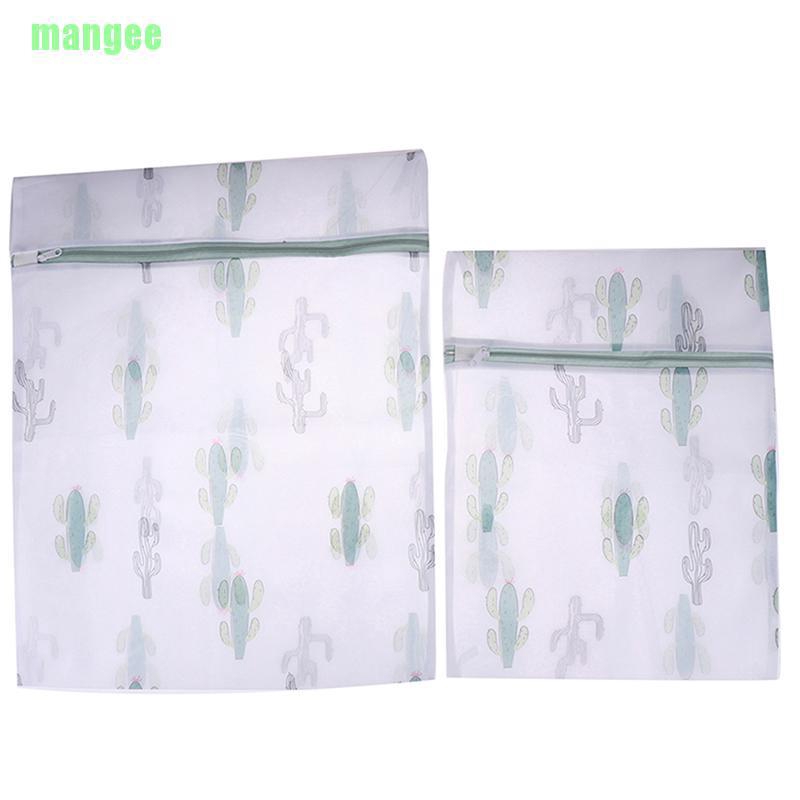 Túi lưới giặt quần áo bằng Polyester in họa tiết xương rồng