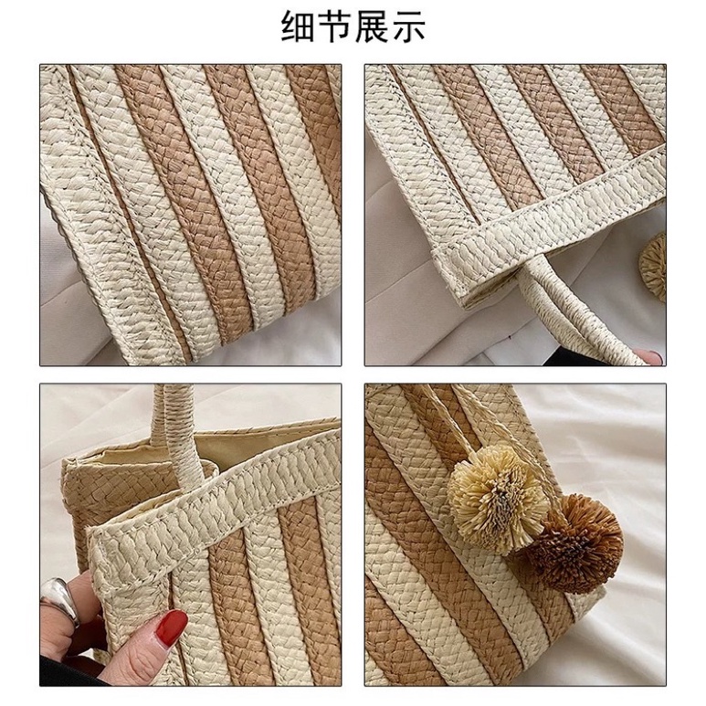 túi cói hàng đẹp, hàng nội địa trung sz 25