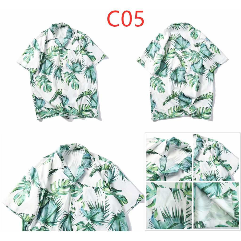 Áo Sơ Mi Tay Ngắn In Họa Tiết Thời Trang Kiểu Hawaii Cho Nam | BigBuy360 - bigbuy360.vn