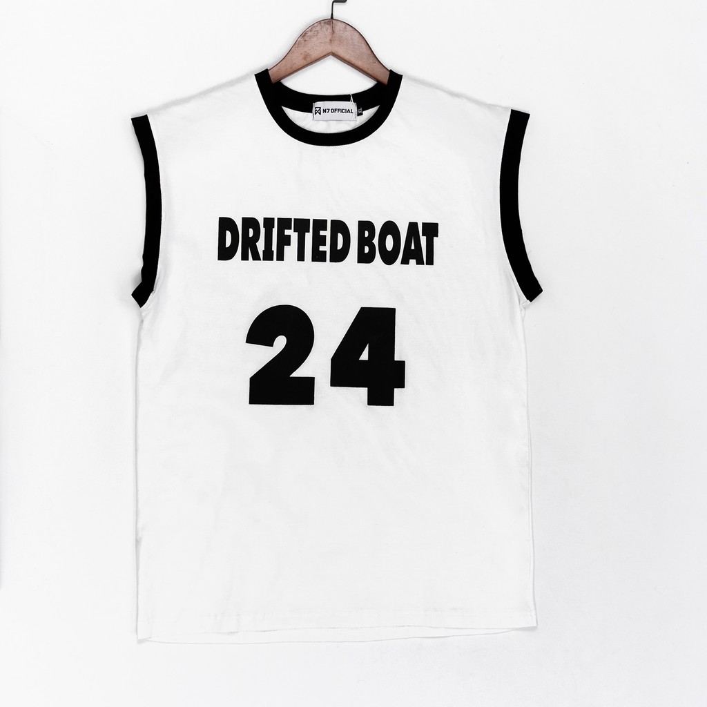 Áo thun TANKTOP DRIFTED BOAT 24 Unisex N7 Basic Tee mùa hè phông trơn nam nữ Oversize form rộng đường phố Hàn Quốc