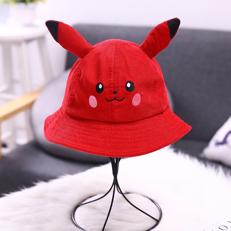 [SALE HÈ]  Mũ Vành Bo PIKACHU Nón Gianh Cho Bé Trai Bé Gái 1-5 Tuổi Chất Liệu Tốt Hàng Chất Liệu QC Cao Cấp KEYER KID