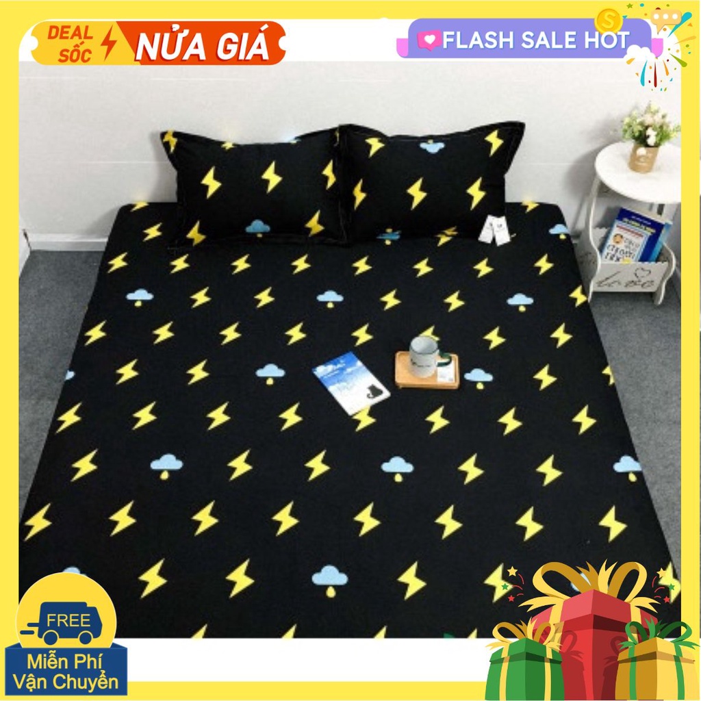 Combo 1 ga 2 vỏ gối cotton poly hàn mẫu trái bơ 1m6x2m