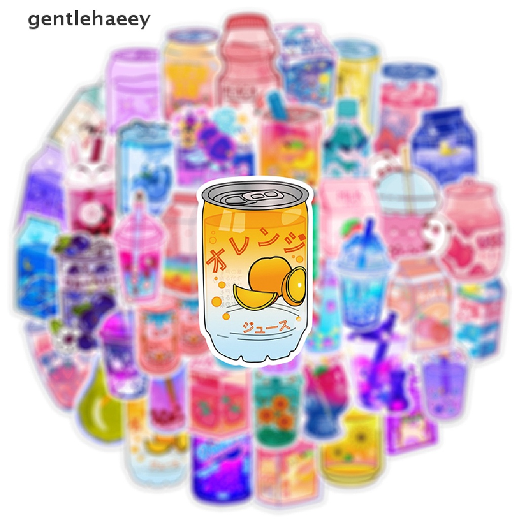 Bộ 50 Sticker Trang Trí Cốc Nước Họa Tiết Graffiti