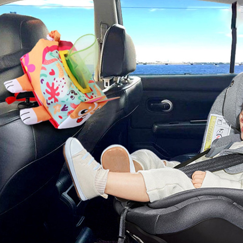 Hộp Đựng Khăn Giấy Cảm Biến Hình Cún Con Chống Xé Tương Tác Giáo Dục Sớm Cho Bé